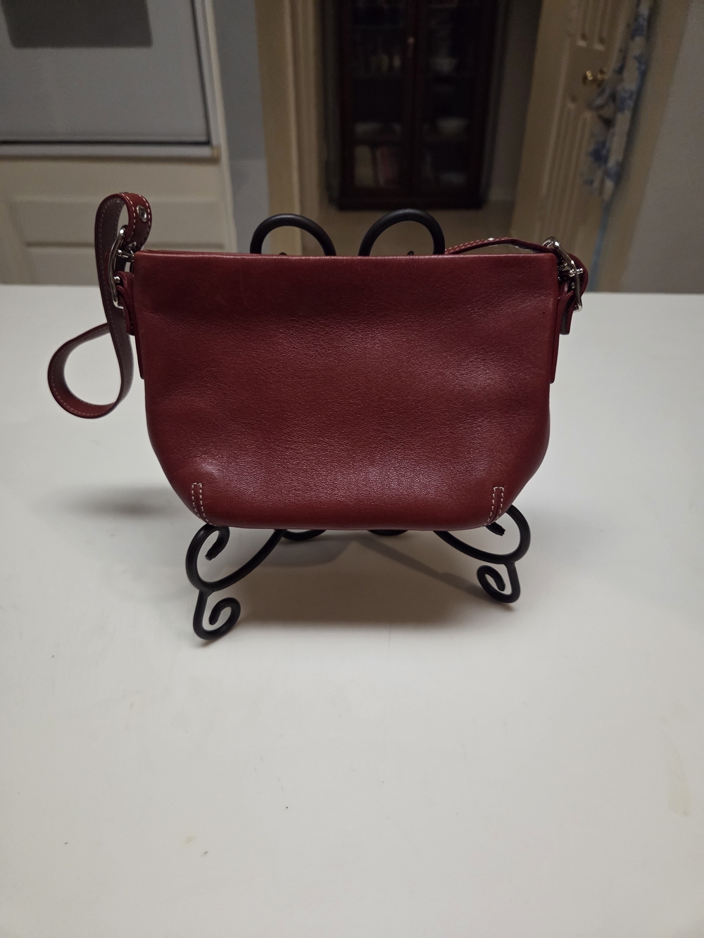 Y2K Era Red Coach Mini Demi Hampton Bag